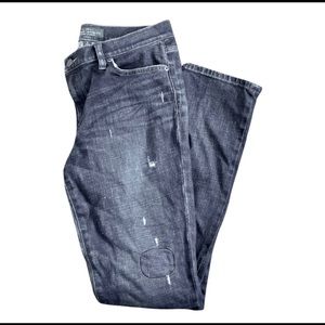 LRL Lauren Jeans Co. Straight Patch Jeans